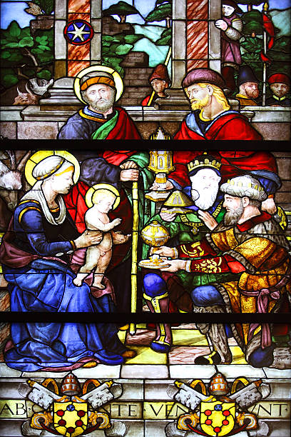 istock Adoration Of The Kings Stained Glass Panel 176962850