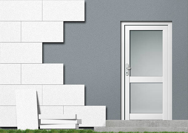 energy-saving insulation of a house facade