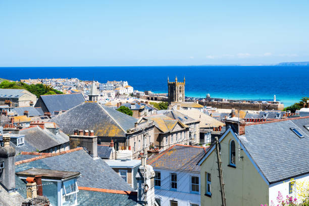 Views of St Ives, a famous town on the north coast of Cornwall, England.