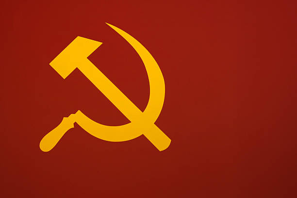 símbolo soviética martillo y de células falciformes - hoz y martillo fotografías e imágenes de stock