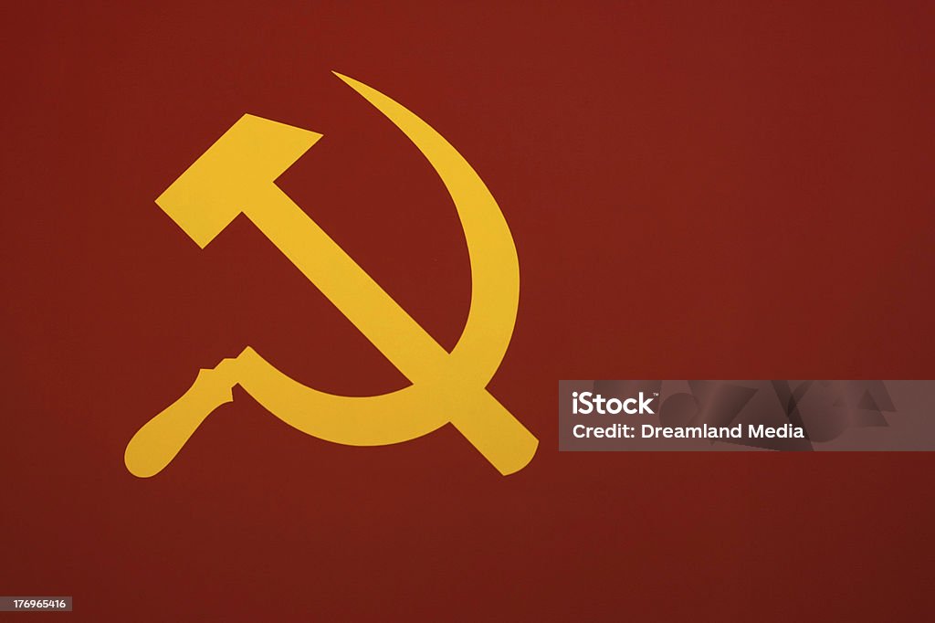 Radziecki Symbol młotka i Sierp - Zbiór zdjęć royalty-free (Flaga ZSRR)