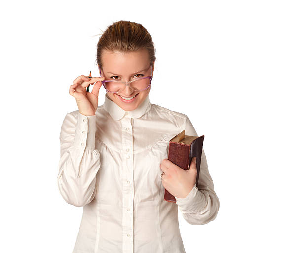 istock funny pretty female teacher 176965757