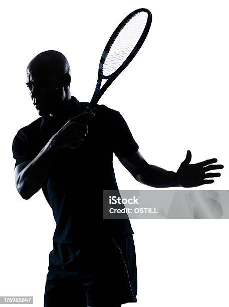 Photo libre de droit de Homme Tennis Coup Droit banque d'images et plus d'images libres de droit de Adulte - Adulte, Afro-américain, Balle de tennis