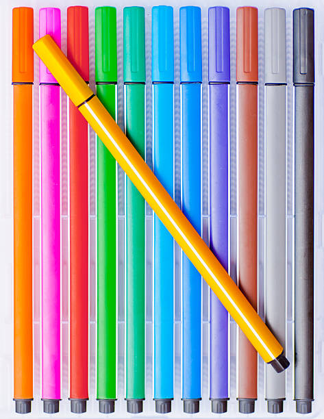 felt-tip pens stock photo