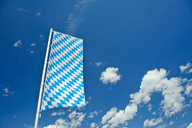 Bavaria  flag . stock photo