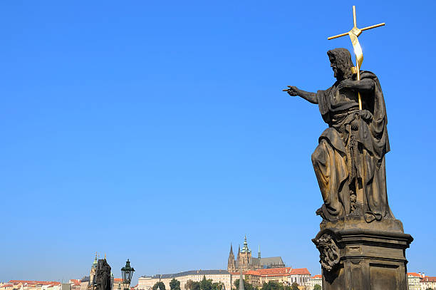 istock Monument on Charles Bridge in Prague. 176967061