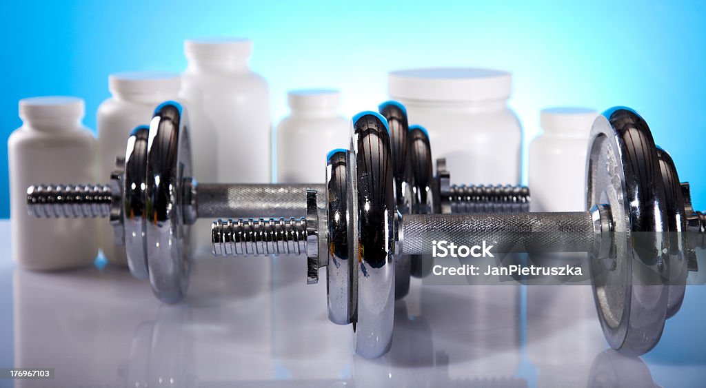 Supplement background Supplement background. Anaerobic Exercise Stock Photo