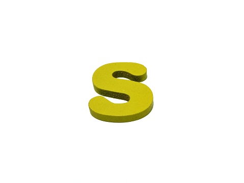 Alphabet letter S
