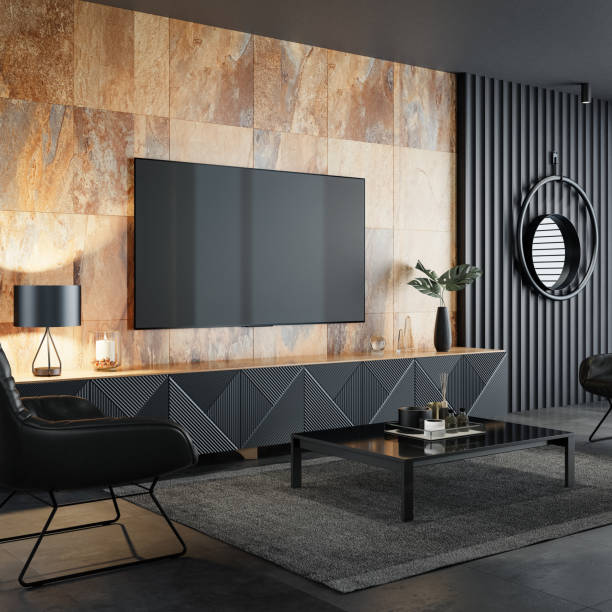 istock Modern interior minimalist living room with flat TV 8k 1769715765