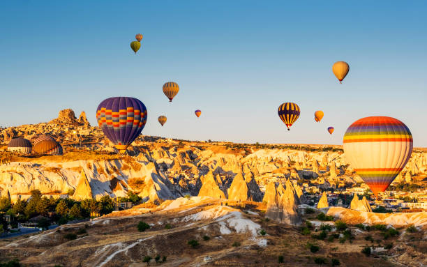 istock Hot air balloons over Cappadocia, Turkey 1769769274