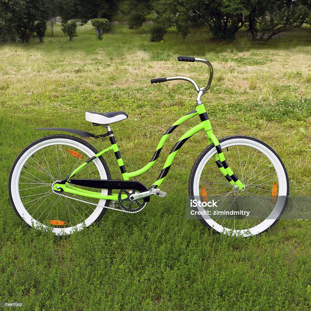 Verde de bicicleta - Foto de stock de Amarelo royalty-free