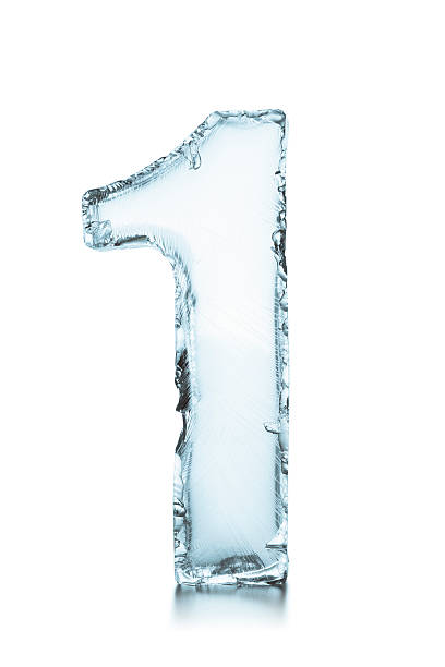 Number 1 frozen ice block