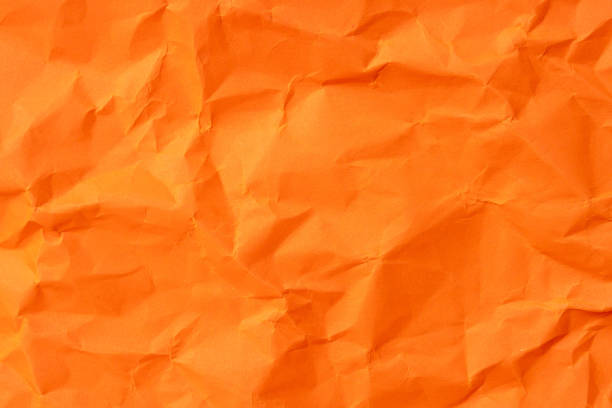 istock Orange crumpled paper texture used for paper background texture in decorative art work 1769779452