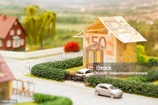 Euro House Scenery Stock Photo - Download Image Now - House, Currency, European Union Currency