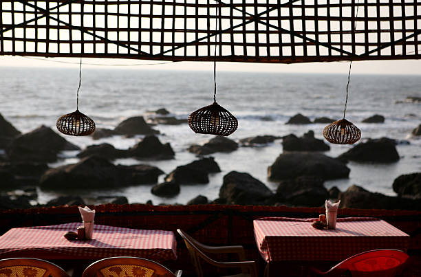 istock Hanging lamps over the tables 176979111
