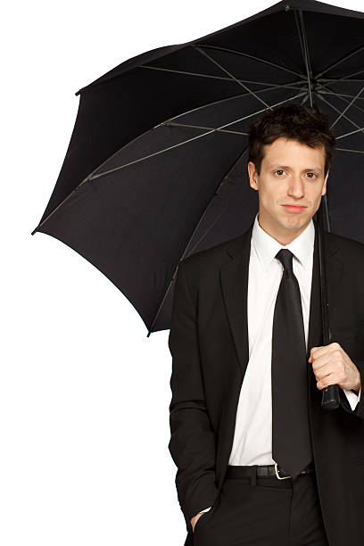 istock Stylish Man with Umbrella 176979371