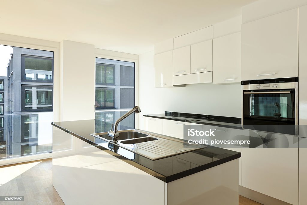 interior, kitchen "beautiful new  apartment, interior, kitchen" Apartment Stock Photo
