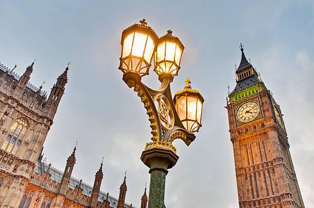 istock Big Ben tower clock at London, England 176981024