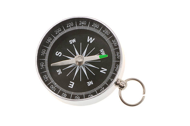 Compass on a white background stock photo