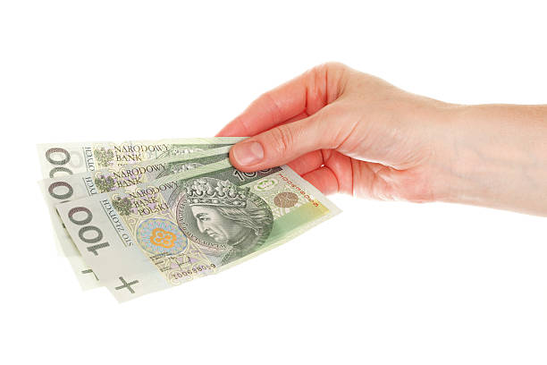 istock Polish money isolated in hand 176981345