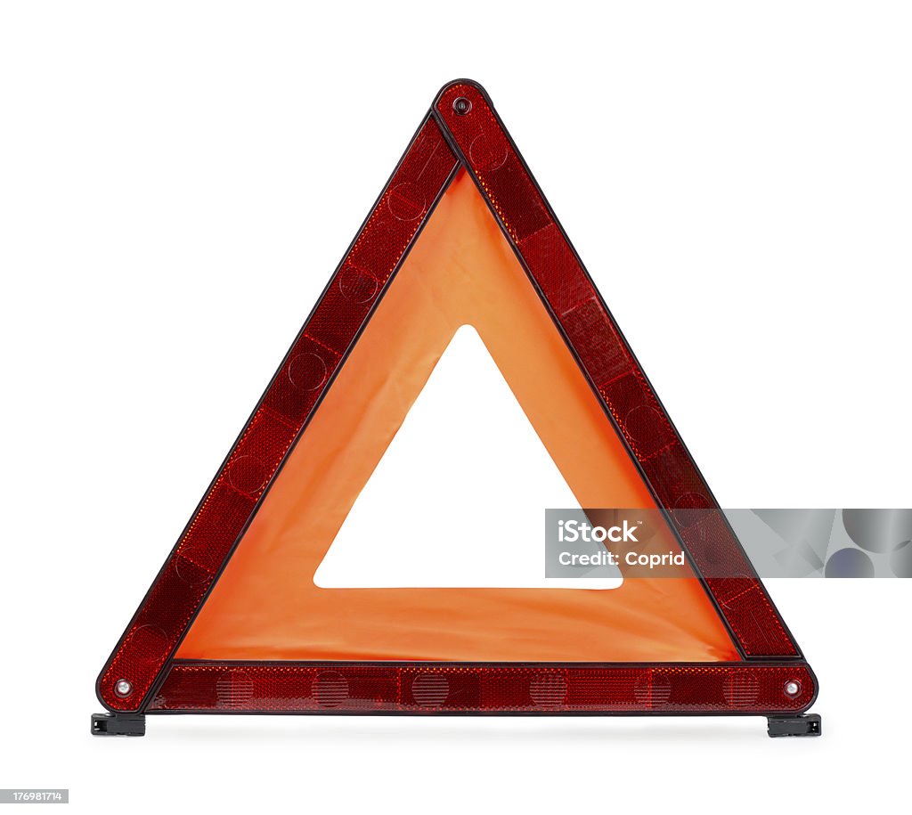 Triângulo de Aviso - Royalty-free Cone de Trânsito Foto de stock
