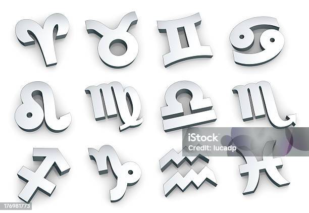 Zodiac Sign Complete Set Stock Photo - Download Image Now - Astrology Sign, Astrology, Aquarius - Astrology Sign