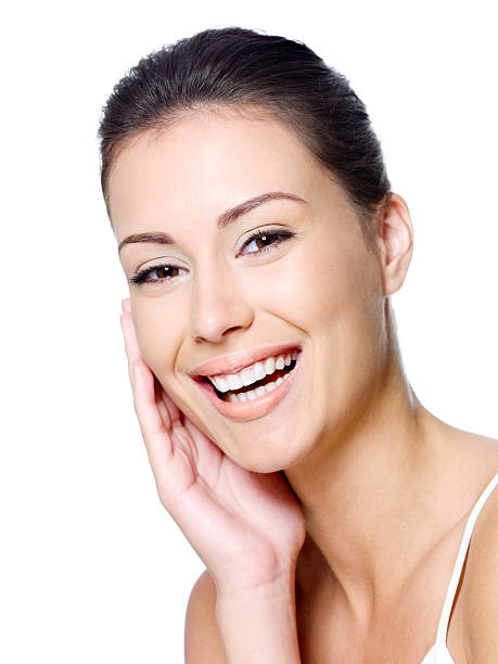 istock Happy woman's face with clean skin 176982072