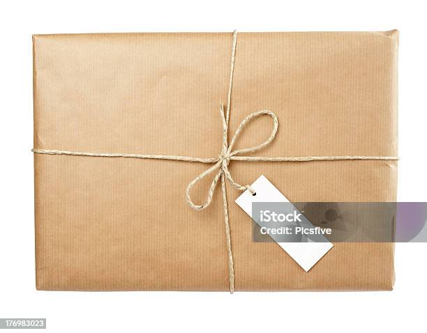 Caixa Pacote De Linha - Fotografias de stock e mais imagens de Caixa de presentes - Caixa de presentes, Carta - Documento, Cartão de Saudações