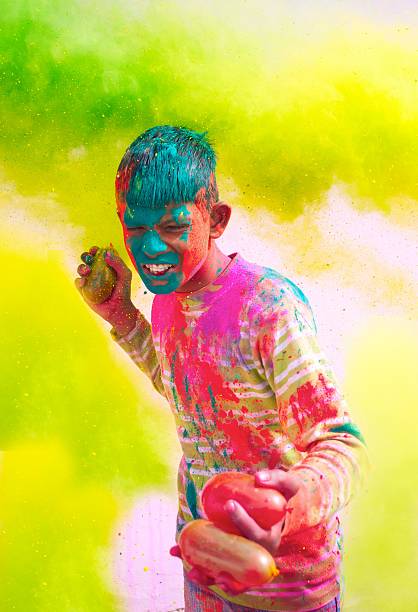 istock Holi festival celebrations in India. 176983476