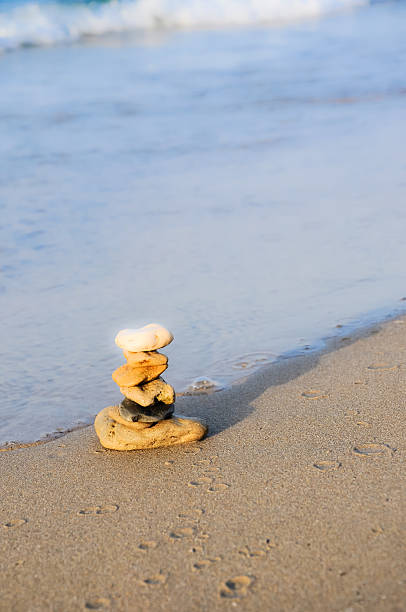 istock Shining stones tower - Zen symbol of stability and harmony 176984742