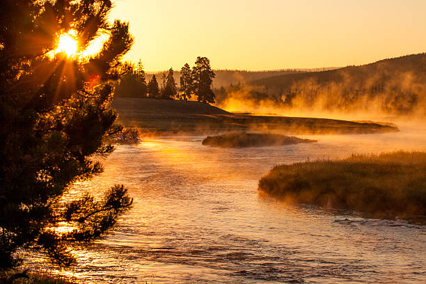 istock Sunrise above Yellowstone river 176985267
