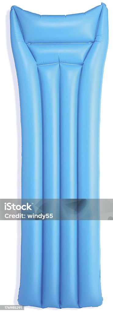 blue lilo, isoliert auf weiss Mit clipping path - Lizenzfrei Luftmatratze Stock-Foto