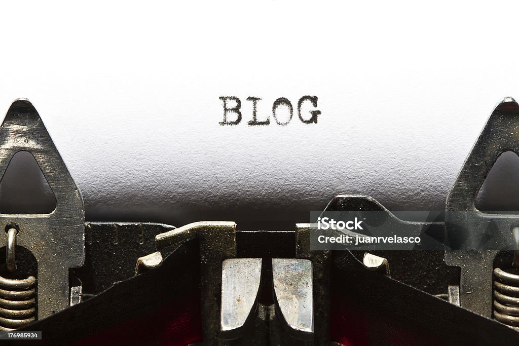 Máquina de Escrever com o texto'blog' - Royalty-free Alfabeto Foto de stock