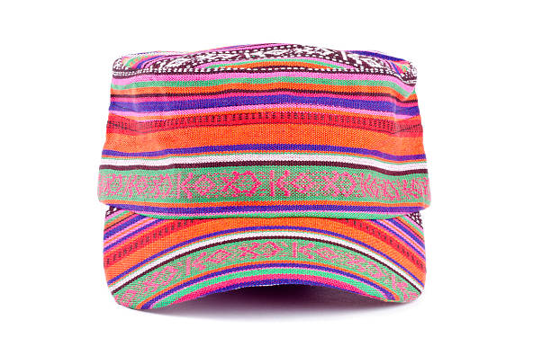 istock Colorful Cotton Hat Isolated on White 176986387
