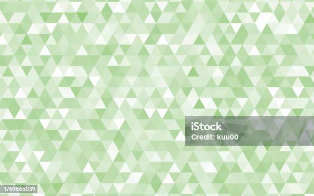 Green Triangular Green Triangular Geometric Pattern Background Stock Illustration ...