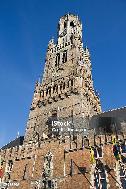 Bruges Belfort - zdjęcia stockowe i więcej obrazów Architektura - Architektura, Belfort, Belgia