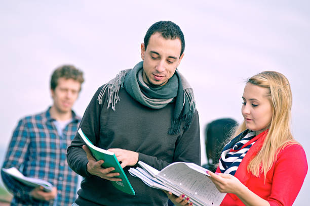 istock Group of Multiracial College Students 176986747