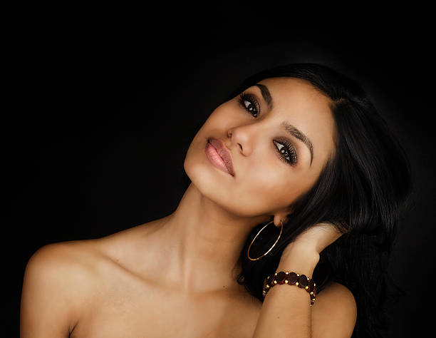 istock Beautiful young exotic woman 176987082