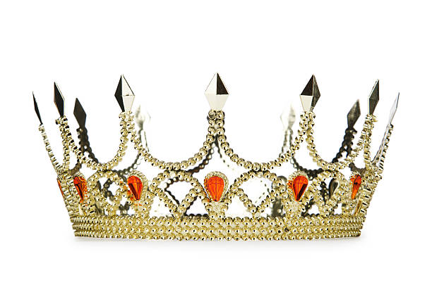 istock Gold crown isolated on the white 176987979