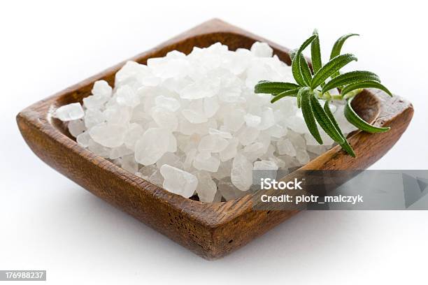 Salt From Sea Stock Photo - Download Image Now - Bathroom, Beauty, Bowl