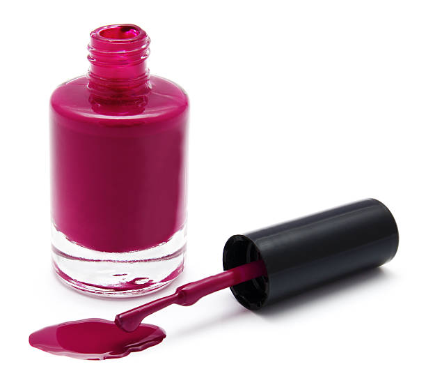 istock Nail polish bottle isolated 176989845