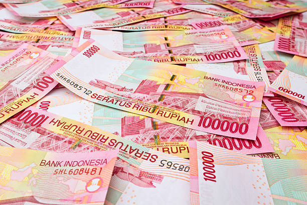 rupia indonesiano - indonesian currency foto e immagini stock