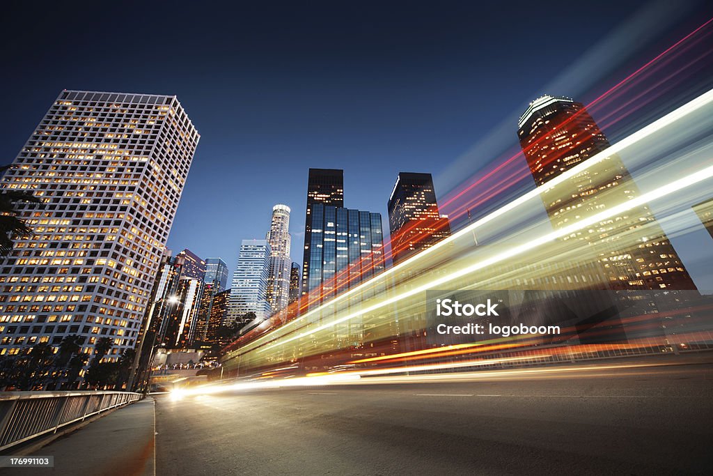 Los Angeles in der Nacht - Lizenzfrei Stadt Stock-Foto