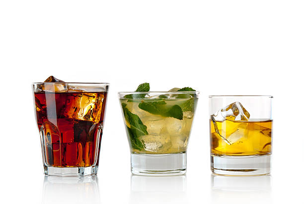 istock Close-up of three classic cocktail drinks in different sizes 176992071