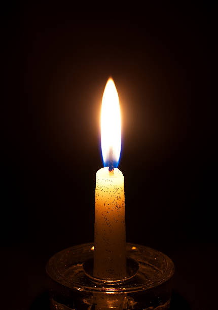 istock Closeup of burning candle 176992400