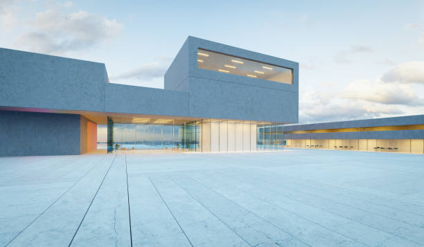 istock 3d Modern glass wall commercial buildings exterior 1769924613