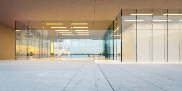 istock 3d Modern glass wall commercial buildings exterior 1769924614