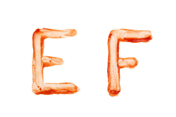 istock Ketchup Letter E and F 176992751