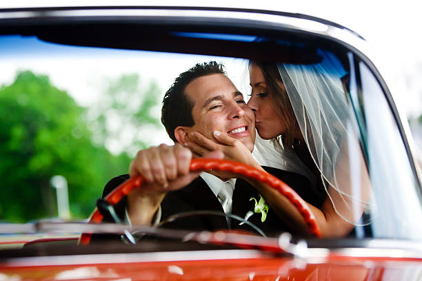 istock Bride kissing her groom 176993195