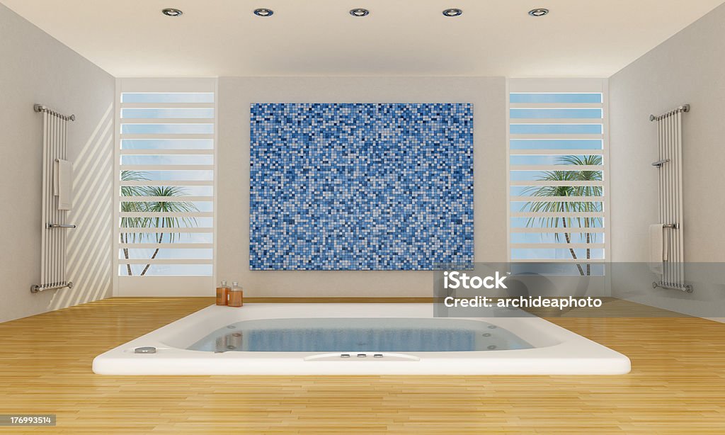 Luxo moderno banheiro - Foto de stock de Apartamento royalty-free